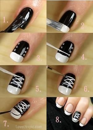 Converse Nail Art Pictures, Photos, and Images for Facebook, Tumblr, Pinterest, and Twitter