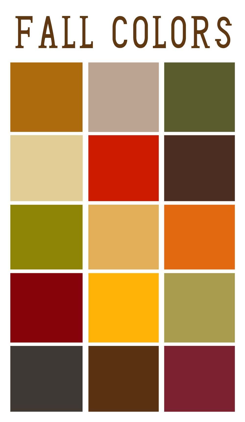 Fall Color Palette! My two wedding colours on here. :) perfect for my fall wedding!