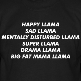 Happy Llama Sad Llama Crewneck Sweater | TWAIMZ