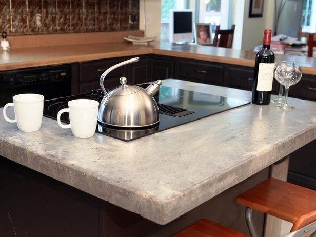 How to make a concrete countertop – DIY Network tutorial with step by step text plus videos