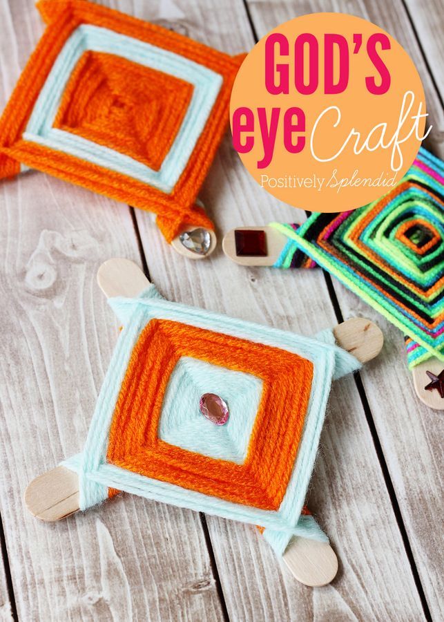 How to make Gods eyes – I remember making these when I was little! Such a fun, classic craft for kids!