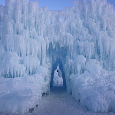 Ice Castles at Silverthorne in Colorado gonna have to check this out