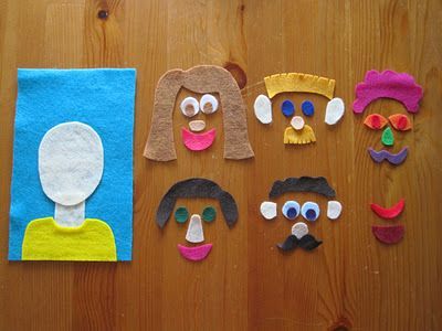 Idea for felt “puzzles” to occupy your toddler creatively and quietly while you homeschool the older children.