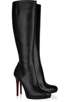 Louboutin tall black boots for work… or just for awesome. These really are pretty perfect.