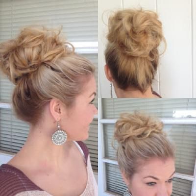 Love this look, easy and cute!  Usually how my hair looks anyway with it ring naturally curly. Just wish I could do something