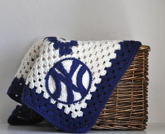 New York Yankee Toddler Baseball Baby  Blanket