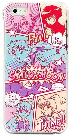 Official Bandai Premium Japanese Sailor Moon Comic Book Style Cell Phone / Mobile Phone Cover for iPhone 4/4S, iPhone 5, Galaxy