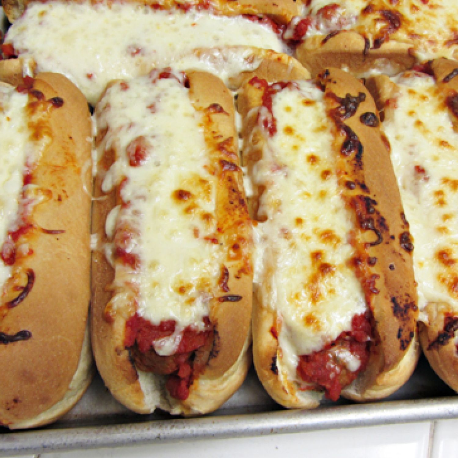 Oven Baked Meatball Sandwiches. Tried 9-18-13 very good with my homemade meatballs! One of our favs!.. LH