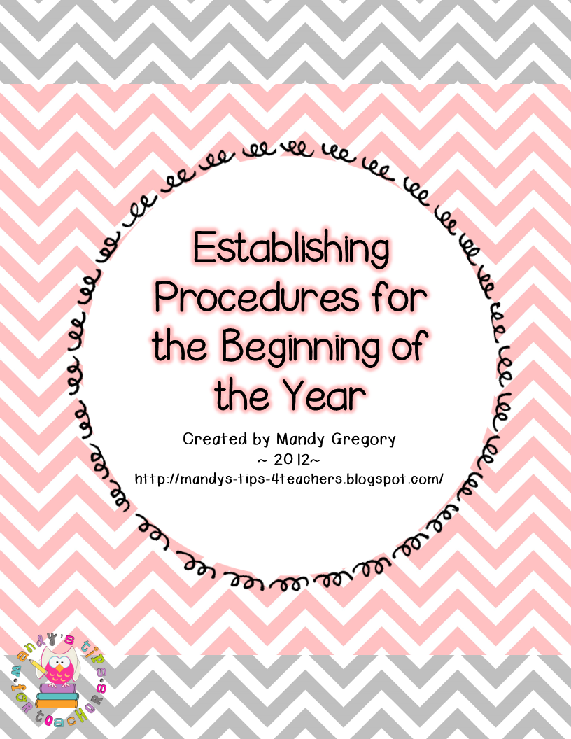 Procedures, Procedures! Amazing! Lays out what should be taught when for the first week of school.