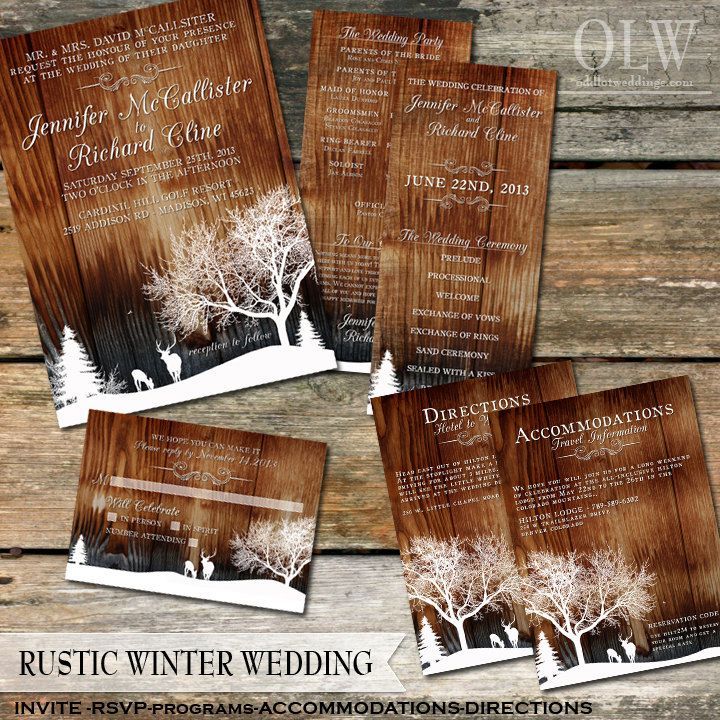 Rustic Winter Wedding by OddLotEmporium