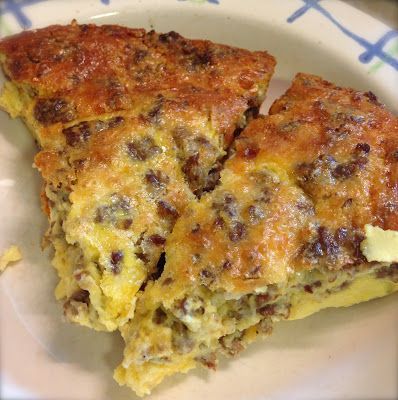 Sausage, Egg & Cheese casserole. I made breakfast for dinner tonight and it was awesome!