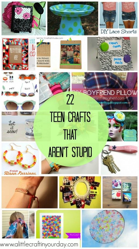 Teen Crafts that ARENT stupid  Good idea to get your teens involved or make something for them.