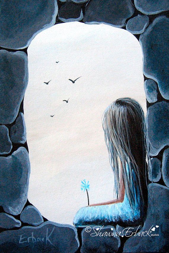 The Secret Window FINE ART PRINT Girl In Castle by Shawna Erback Dreamscapes