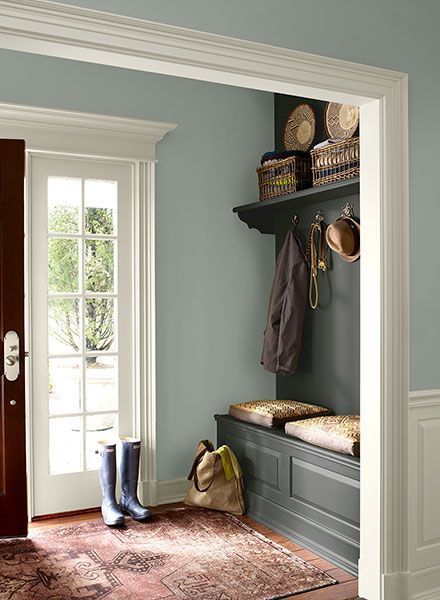 Tips and Tricks for Choosing the Perfect Paint Color Wedgewood Gray BM. Just be careful when painting on your own. Many Greys have