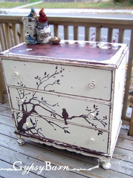 Upcycled Dresser – No Painting Required #DIY #Furniture sand off sides = distrested look