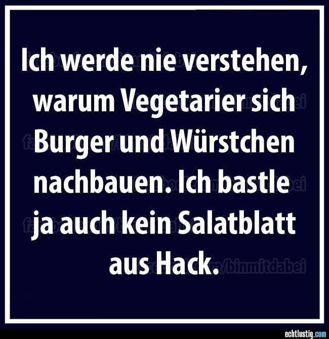 Warum bauen Vegetarier eigentlich Burger und Wrstchen nach?