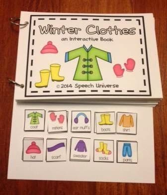 Winter Interactive Books.  Great way to use visuals to increase utterance length, and to work on wh questions and vocabulary!