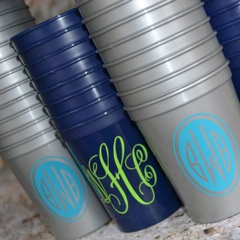 Cheap monogram cups! This is a great monogram Web site that has so much stuff!