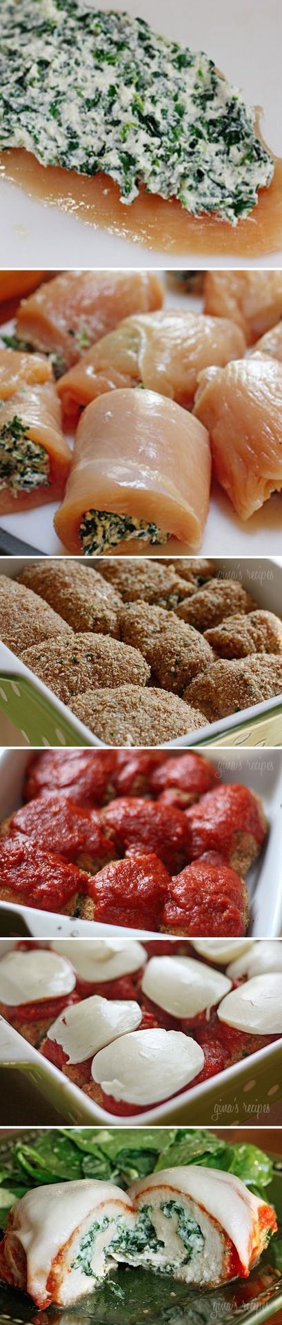 Chicken Rollatini with Spinach alla Parmigiana – Erin Easy Recipes