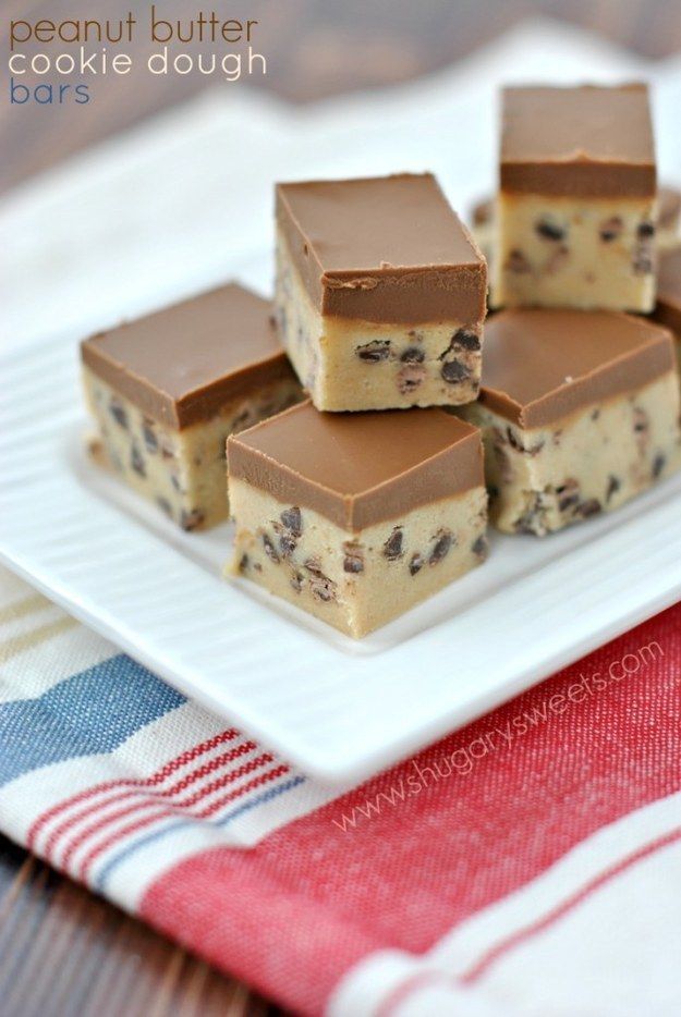 Cookie Dough Bars | Community Post: 15 No-Bake Desserts That Will Make You Forget You Have An Oven