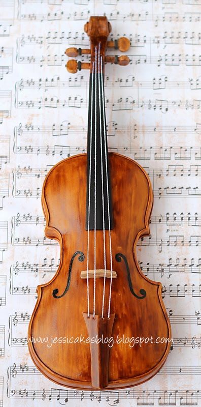 Everything but the strings is edible on this violin cake by Jessica Harris of Jessicakes.