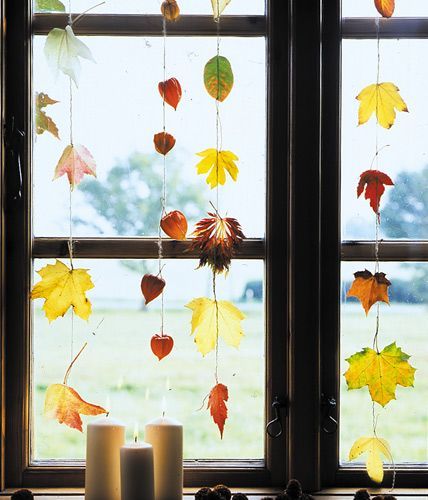 Fensterdeko Herbst