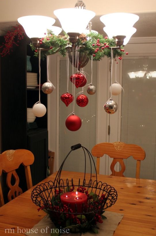 hang ornaments from the kitchen light. Doing.this….probably November 1st :)