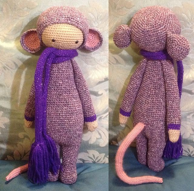 RADA the rat made by Lilliants / crochet pattern by lalylala