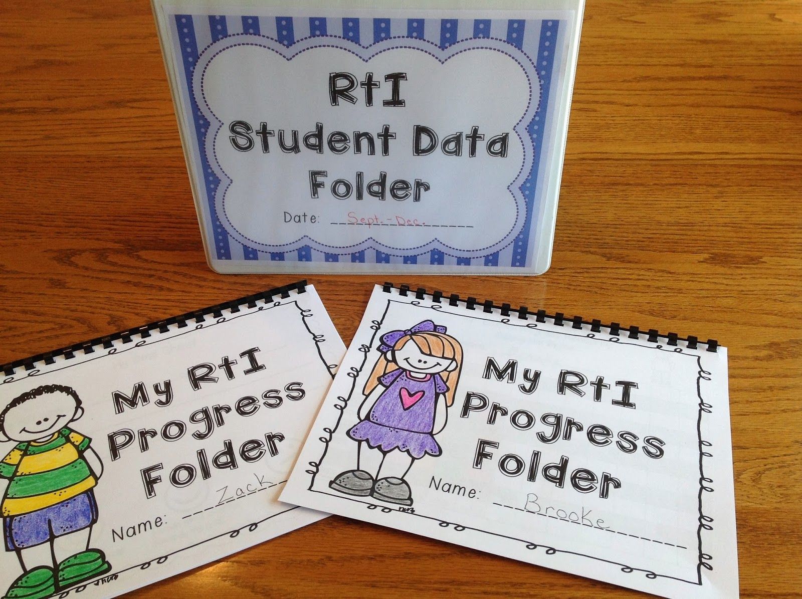 What a huge help for RtI Intervention time! RtI Teacher and Student Data Binders for RTI time