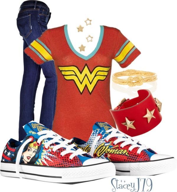 Wonder Woman Converse | Converse Contest – Wonder Woman” by staceyj79 on Polyvore