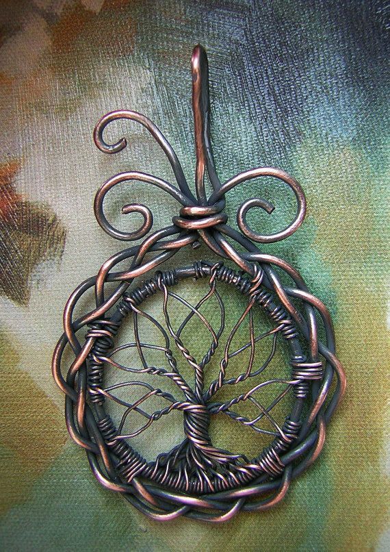 Celtic Tree of Life Wire Wrapped Pendant Jewelry