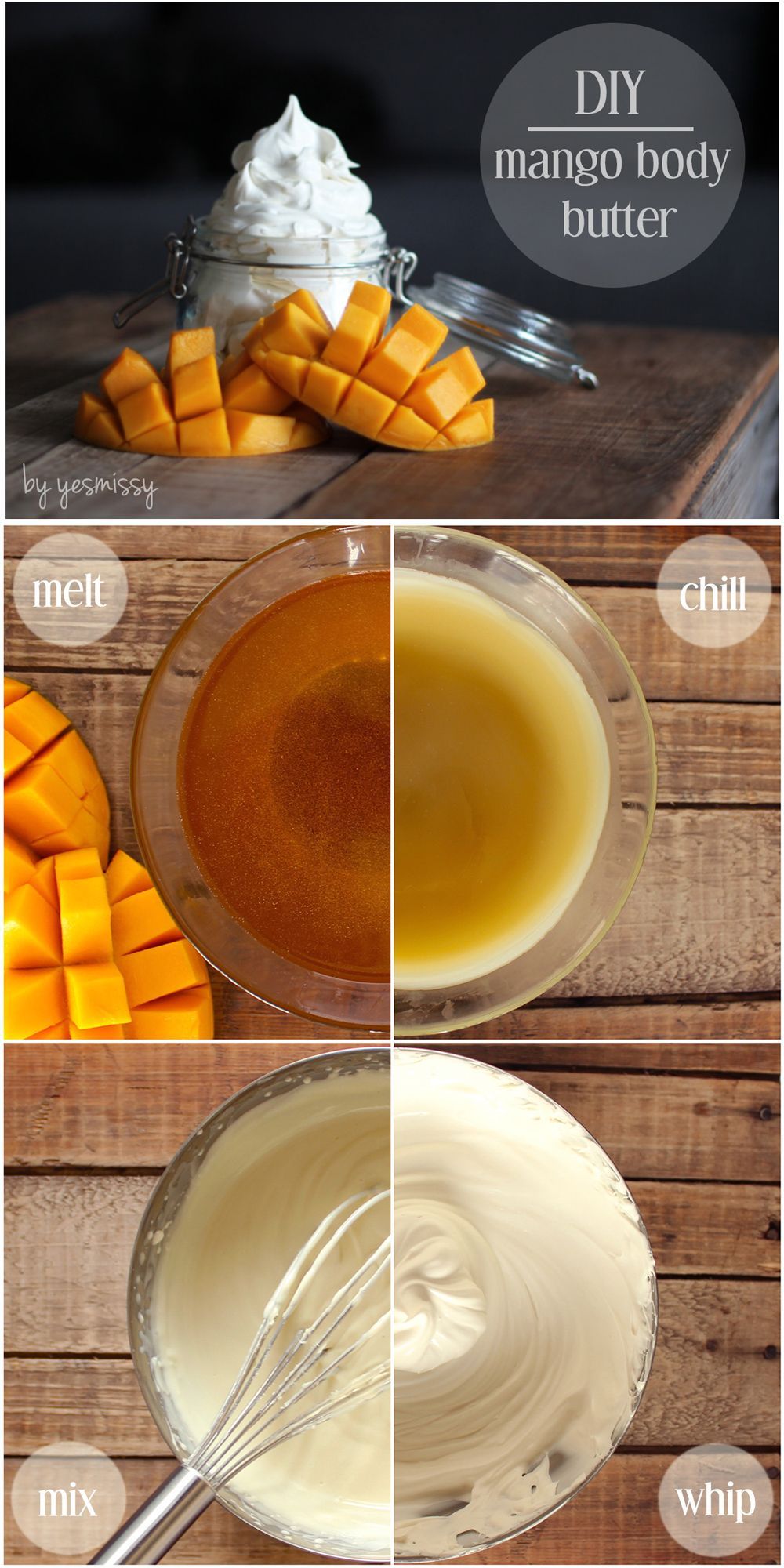 DIY mango body butter recipe – with step by step tutorial