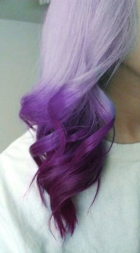 Hair color : beautiful purple ombre. Great for a quick fix when your all over purple stats to fade, or a fun change up