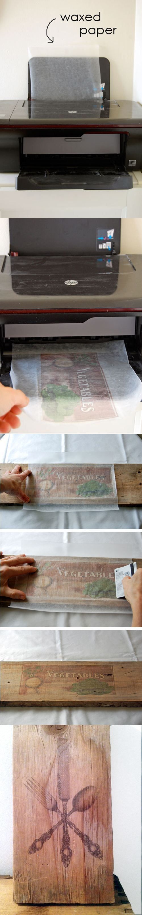 How to transfer a photo onto a slab of wood… for a unique diy photo display.. I know I will want this later in life