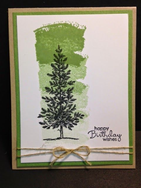 Lovely as a Tree, Work of Art, Masculine Card, Birthday Card, Stampin Up!, Rubber Stamping, Handmade Cards