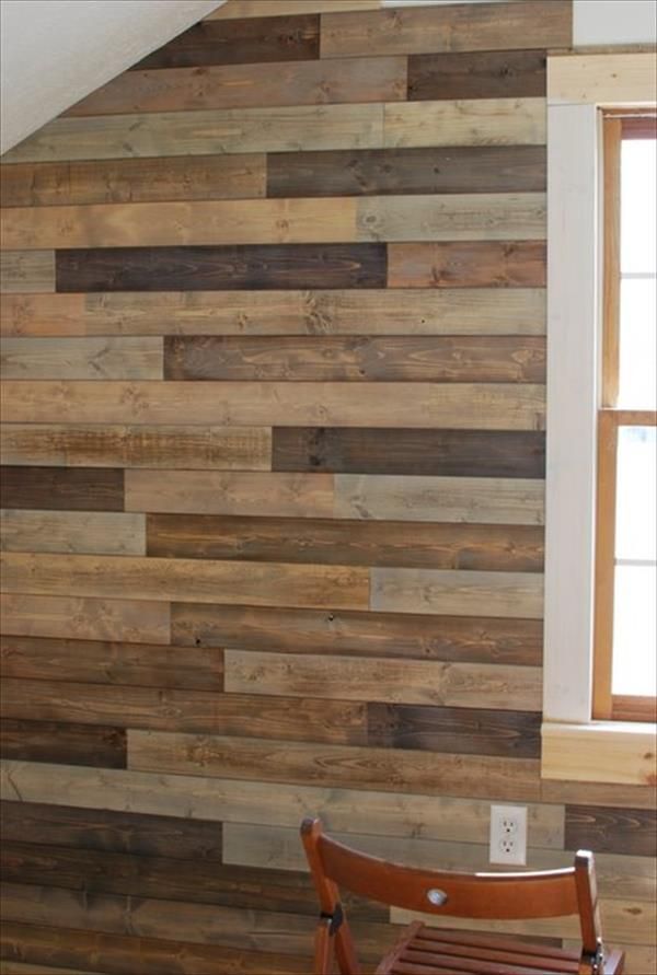 Pallet Wall Project – info on prepping  hanging pallet wood.