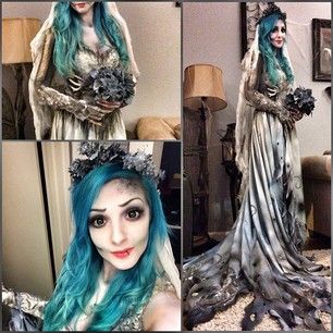 This scarily convincing Corpse Bride. | 25 Chilling Tim Burton Costumes You Should Try This Halloween