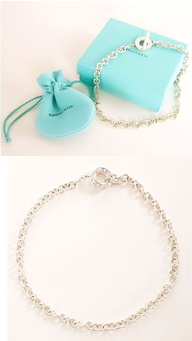 Tiffany Tag and Toggle Chain Necklace