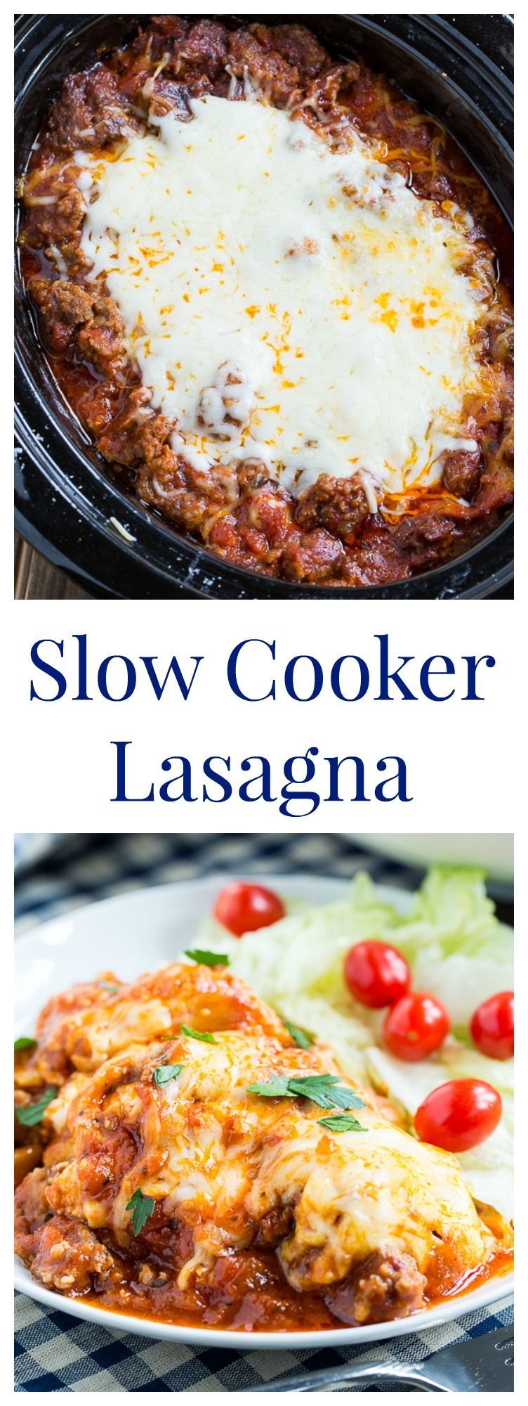 Williams Sonoma Slow Cooker Lasagna – the easiest and best lasagna ever. You wont believe how good crockpot lasagna can taste!