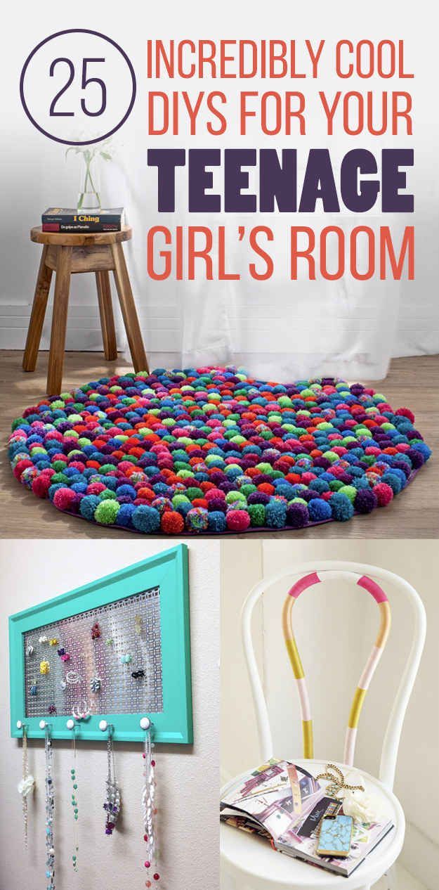 25 Gorgeous DIYs For Your Teenage Girls Room  I love the confetti wall and the string letters. Easy DIY decorations for a dorm.
