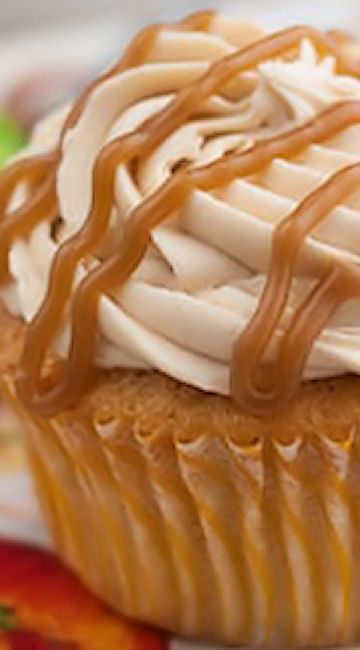Apple Cider Cupcakes with Salted Caramel Buttercream