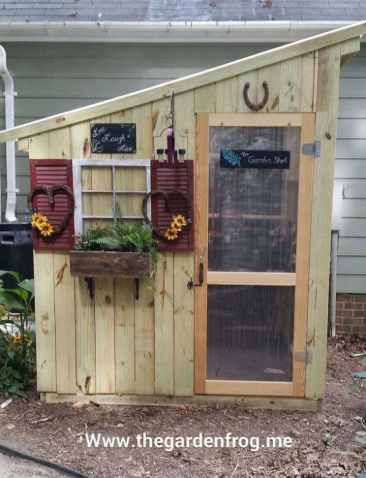 Chic garden and tool sheds – The Garden Frog Boutique with C. Renees clipboard on Hometalk, the largest knowledge hub for home &