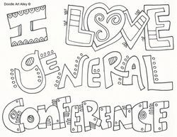 Coloring Pages for General Conference