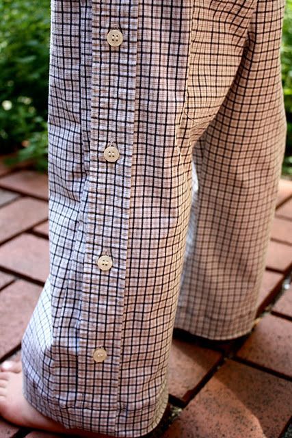 cute little boy pants from mens shirt….the sight doesnt give a pattern or tutorial, but maybe I can figure it out.