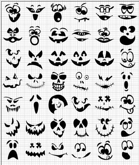 Decorate for Halloween with Jack-o-lantern faces!