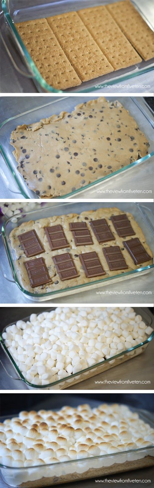 Easy Smores Chocolate Chip Cookie Bars