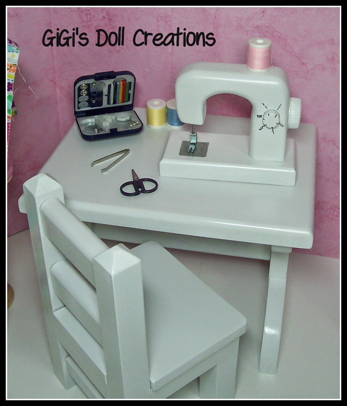 GiGis Doll and Craft Creations: 18 inch doll Sewing Machine, Iron, Ironing board Tutorial