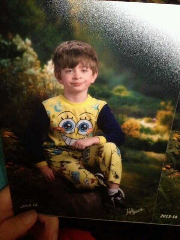 His mom mixed up pajama day and picture day: | 21 Photos Guaranteed To Make You Laugh Every Time