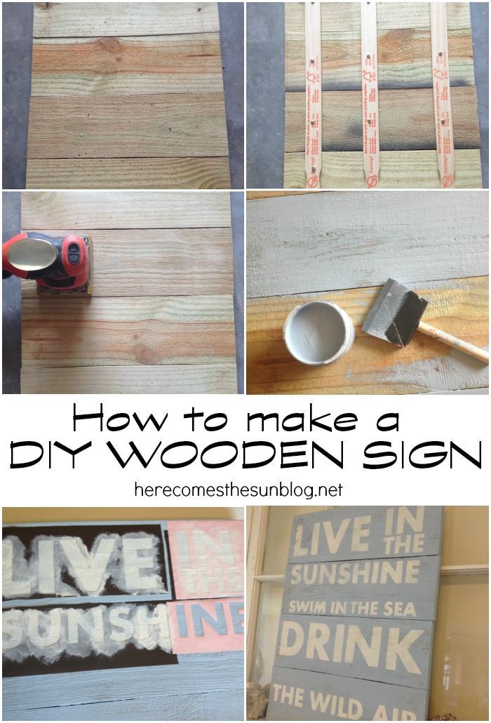 How to make a DIY Wooden Sign.. now this is up my street!