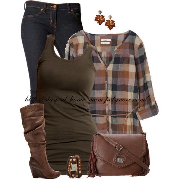 “Jessica” by stay-at-home-mom on Polyvore Comfy casual and brown boots–whats not to want?!
